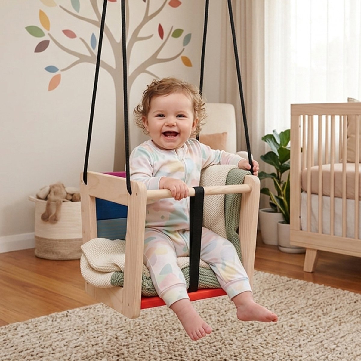 Babyschaukel holz