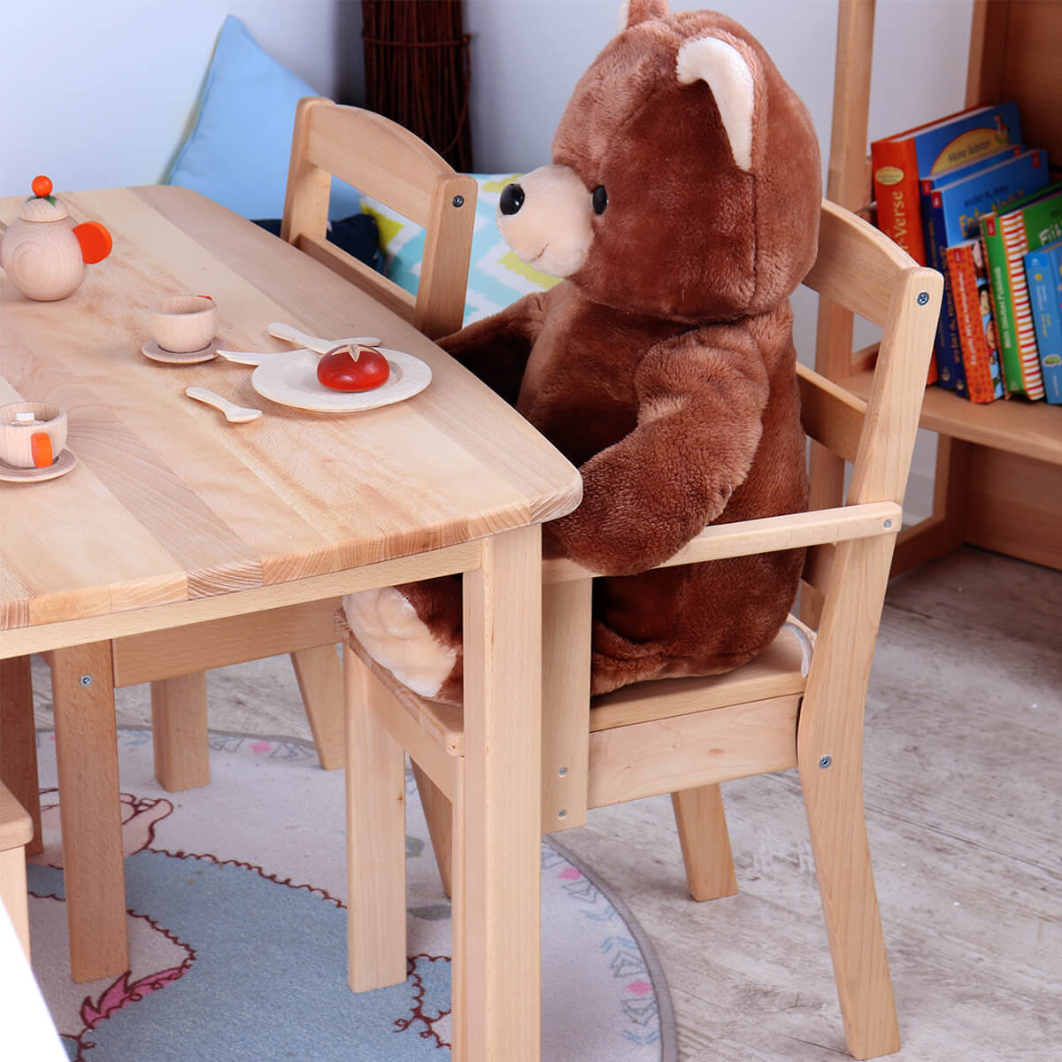 Kindertisch Sitzgruppe aus Buche Vollholz