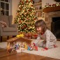 Preview: Kinder Krippenstall mit Schindeln - Spielendes Kind