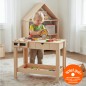 Preview: Kind spielt mit Kinderwerkbank Leo von Holzspielzeug Peitz