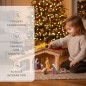 Preview: Kinder Krippenstall mit Schindeln unter dem Weihnachtsbaum