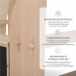 Preview: Kinder Foodtruck aus Holz zeigt Nahaufnahme und Detail der Holzmaserung und Verarbeitung..