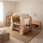 Preview: Kinder Foodtruck aus Holz im hellen Kinderzimmer.