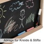 Preview: Kreidetafel mit Ablage für Kreide und Stifte aus Holz