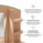 Preview: Detail der abgerundeten Kanten und Holzqualität am Schminktisch