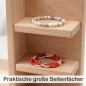 Preview: Seitliche Ablagefächer mit Schmuck am Kinder Schminktisch