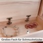 Preview: Geöffnetes Staufach im Schminktisch für Schmuck und Zubehör
