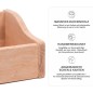 Preview: Detailaufnahme vom Holz Kaufladen Einsatz zeigt Massivholz, Handwerkskunst und abgerundete Kanten