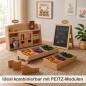 Preview: Holz Kaufladen Einsatz kombinierbar mit weiteren PEITZ Modulen für flexible Spielwelten