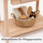 Preview: Große Ablage am Montessori Waschtisch NERI bietet Platz für Pflegeprodukte, Bürsten und Handtücher