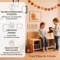 Preview: Kinder Garderobe mit Sitzbank fördert Selbstständigkeit, Ordnung und Alltagserleichterung.