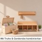 Preview: Kinder Sitzbank mit 4 Fächern ideal kombinierbar mit PEITZ-Modulen und passendem Zubehör.