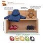 Preview: Kinder Sitzbank mit Schuhfach zeigt Ablagefläche, komfortable Sitzbank und großen Schuhstauraum.