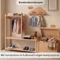 Preview: Montessori Garderobe kombinierbar mit Aufbewahrung und Wandgarderobe aus Buchenholz