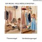 Preview: Montessori Garderobe als Themenregal und Verkleidungsregal für kreative Spielideen
