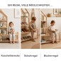 Preview: Schuhregal Kinder vielseitig nutzbar als Bücherregal, Kuschelecke und Schuhregal
