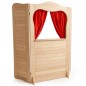 Preview: Handpuppentheater - Kasperle Vorhang rot optional bestellbar