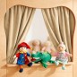 Preview: Vorhang beige für Marionettentheater - Zusätzlich Handpuppen bestellbar