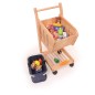 Preview: Kinder-Einkaufswagen | Spielzeug-Einkaufstrolley | Einkaufsroller aus Holz