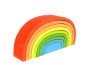 Preview: Regenbogenholz- Bio-Babyspielzeug – Feinmotorik fördern – pädagogisches Spielzeug – Waldorf geeignet – Große Kinder-Holzbrücke