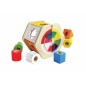 Preview: Bio-Babyspielzeug – Feinmotorik fördern – pädagogisches Spielzeug – Waldorf geeignet – Beleduc 7-teilige Sortierbox Shake und Match / Steckspiel / Suchspiel