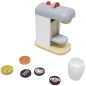 Preview: Kinder-Espresso-Maschine in Weiss ud grau mit Zubehör für die Kinderküche.