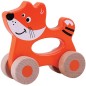 Preview: Hand-Schiebetir Fuchs - Bio-Babyspielzeug – Feinmotorik fördern – pädagogisches Spielzeug – Waldorf geeignet – Frühförderung