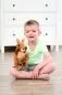 Preview: änguru-Handpuppe mit Jungtier im Beutel, Plüsch-Handpuppe für Rollenspiele