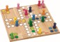 Preview: Kinder-Brettspiel Ludo aus Holz 56914: Farben- und Zahlen-Lernspiel mit bunten Holzspielfiguren auf einem stabilen Holzbrett
