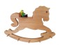 Preview: Schaukelpferd-Garderobe-Kleinkindergarderobe – für Kindergarten, Kinderzimmer, Flur,Eingang – pädagogisch wertvolles Holzspielzeug – ökologisch und gesundes Kinder-Spielzeug - Ordnung- Jacken - Mützen
