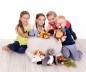 Preview: Kinder spielen mit Handpuppen und T-Rex Handpuppe für Puppentheater-Geschichten