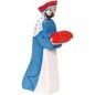 Preview: Krippenfigur Melchior, stehend, blau