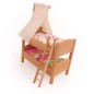 Preview: Leiter Puppenbett, Puppenbettleiter Stiege, Puppe,Etagebett,Holzspielzeug, Naturholz
