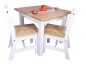 Preview: Kinder-Möbel-Set aus Holz in Weiß im Landhausstil