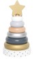 Preview: Steckturm-silber-gold-Stapelturm-Baby-Lernspielzeug-Motorikspielzeug-JB-W7157