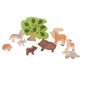 Preview: hochwertige Wald-Tiere-Set-Hirsch,Kitz,Wildschwein, Eber, Frischling, Wolf, Welpe, Dachs, Igel,Holz-Spielfigur, Geschenk, Kindergeburtstag, Weihnachtsgeschenk