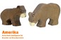 Preview: Braunbär und kleiner Braunbär | Amerika 1 Tier-Paket | Arche Spielfiguren | Holztiger