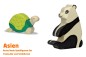 Preview: Panda-Bär und Schildkröte | Asien 2 Tier-Paket | Arche Spielfiguren | Holztiger