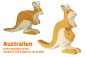 Preview: Arche Spielfiguren | Australien 1 Tier-Paket | Känguruh und Känguru mit Jungem | Holztiger Spielfigur