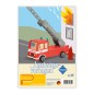 Preview: feuerwehrauto eine laubsaegevorlage zum basteln