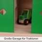 Preview: Holz Bauernhof mit großer Garage – perfekt für Traktoren und Fahrzeuge