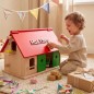 Preview: Personalisierter Holz Bauernhof als Geschenk – individuelles Spielzeug für Kinder