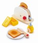 Preview: Toaster Set aus Holz - 7-teilig - mit Toastscheiben, Teller und Zubehör