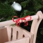 Preview: Kinder Einkaufswagen mit Schleife im Weihnachtslook