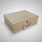 Preview: Große Erinnerungsbox Holz mit Verschluss und Griff