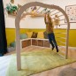 Preview: Flexibler-Kletterbogen-zum-erklimmen-und-erproben-seiner-Kletterkünste-Sprossenwand-Kletterbrücke 5