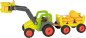 Preview: Frontlader mit Heuwagen aus Holz lenkbar