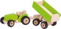 Preview: Kinder Spielzeug Traktor mit Anhänger in grün