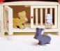 Preview: Hasenstall Kinderspielzeug | Kids bauernhof |Kaninchenstall | Holzspielzeug für Kleinkinder