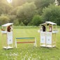 Preview: Holz Hindernis Hürde im Garten – Outdoor-Spielzeug für Bewegung, Sport und Parcours-Spiele